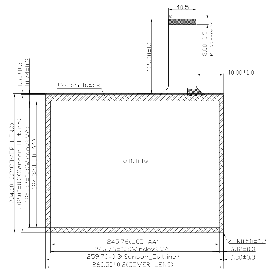 B121PBU-E03 2D Drawing